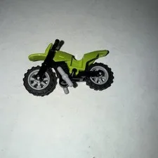 Lego Motorcycle Dirt Bike Lime Green Black Replacement Toy