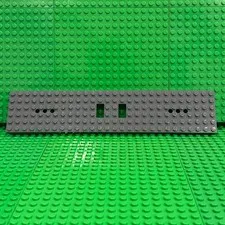 Lego 4093a Train Base 6x28 w/ 3 Round Holes Each End ; Dark Bluish Gray