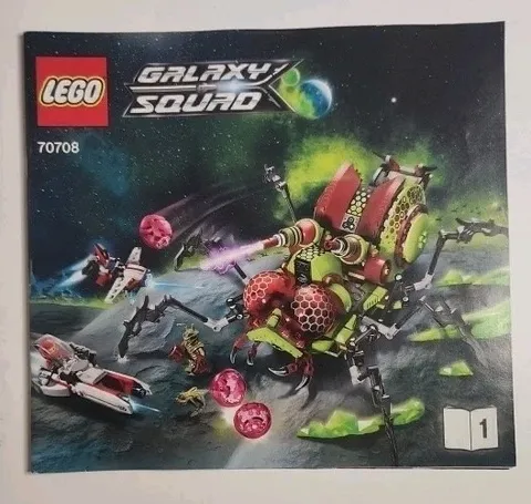 Official LEGO Brand 70708 Galaxy Squad Hive Crawler Instruction Manual
