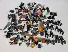 LEGO Bionicle Hero Factory Parts Lot Masks Weapons Armor Chima Mixed 100+ Pcs