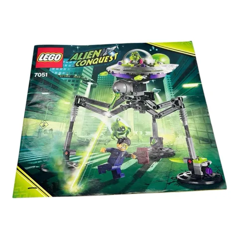 2011 Lego Alien Conquest 7051 Instructional Manual Only