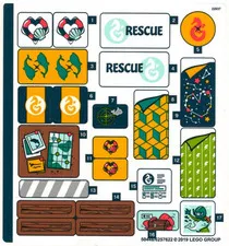 LEGO STICKER SHEET 41381 RESCUE MISSION BOAT New from set