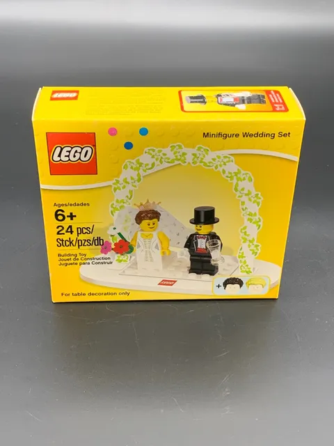 LEGO 40165 Wedding Favor Bride Groom Minifigure Set SEALED Retired RARE (52) 