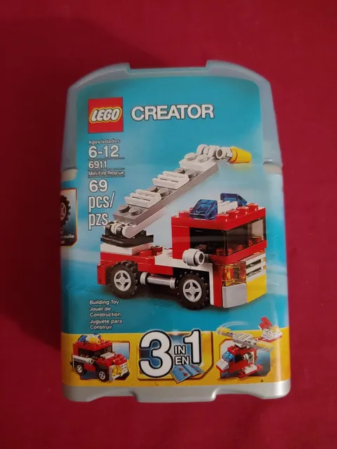 Lego Creator 3 in 1 Mini Fire Truck - 6911 - 2012 Denmark - NEW SEALED