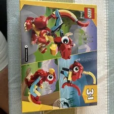 LEGO Creator 3 In 1 Red Dragon 31145 Building Kit New Sealed