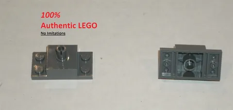 LEGO NEW 2x2 Dark Stone Grey Vertical Pin 1x2 Plates (2x) 4239373 Brick 30592