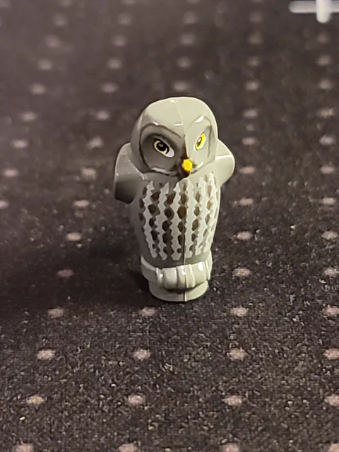 LEGO Dark Bluish Gray Owl Errol Harry Potter Bird Pigwidgeon Castle Minifigure