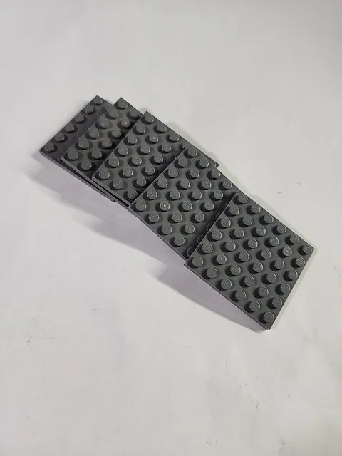 LEGO Parts ● Dark Bluish Gray Plate 6 x 6 Square ● # 3958 ● QTY 5