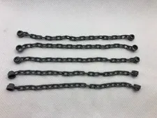 5 X NEW LEGO Chains 21 Links Dark Bluish Gray 30104 chain Minifig Utensil Lot 40