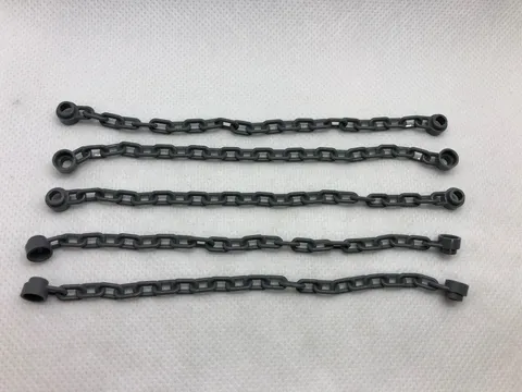 5 X NEW LEGO Chains 21 Links Dark Bluish Gray 30104 chain Minifig Utensil Lot 40