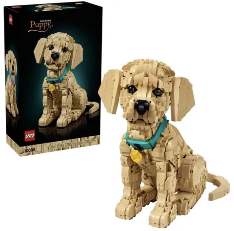 LEGO Icons Golden Retriever Puppy Building Set for Adults Ages 18+ New