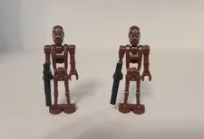 Lego Star Wars Brown Commando Droid Minifigure with Gun Lot of 2