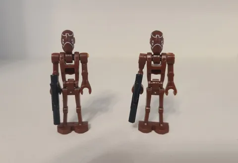 Lego Star Wars Brown Commando Droid Minifigure with Gun Lot of 2