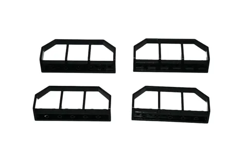 4 Lego® TRAIN Railway 9V RC Balustrade Handrail 6x1 BLACK