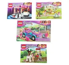 Lego Friends 3183 41001 41003 41027 Instruction Manuals Booklets Only Lot Of 4