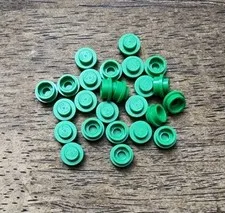 LEGO Bright Green Plate, Round 1 x 1 QTY 25 Part No. 4073.