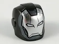 LEGO Pearl Dark Gray Minifigure, Headgear Helmet Armor Plates and Ear Protectors