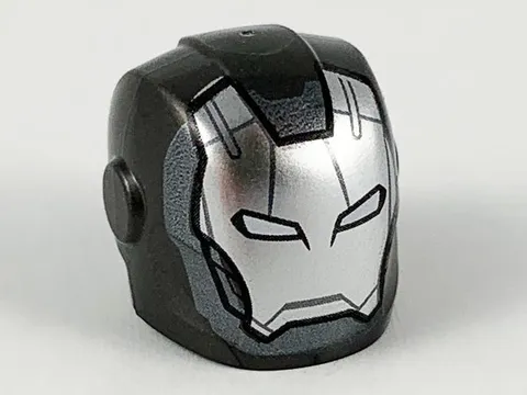 LEGO Pearl Dark Gray Minifigure, Headgear Helmet Armor Plates and Ear Protectors