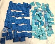 Pastel Lego Duplo Large Lot 105+ Pieces Blue & Pastel Colors F17