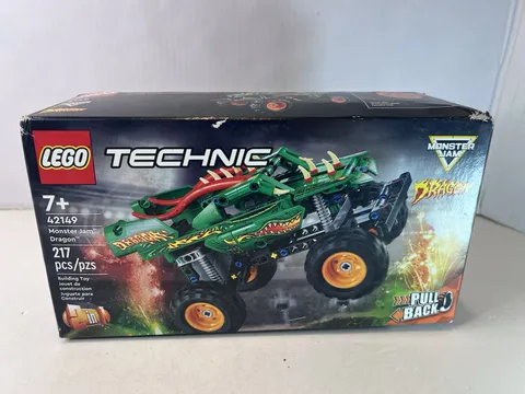 LEGO Technic 42149 Monster Jam Dragon Pull Back Set New Sealed Box Damaged NIB!!
