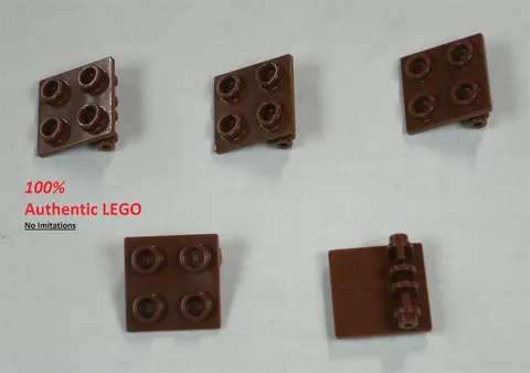 LEGO NEW 2x2 Reddish Brown Hinge Top (5x) 6167644 Brick 6134