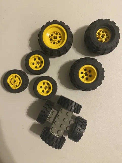 Lego Tire Wheel Lot Of 10 Various 