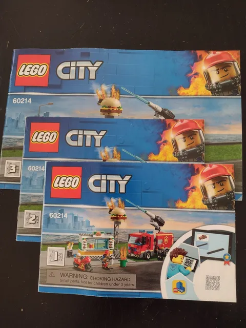 lego city booklets 1-3 for set 60214
