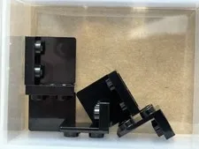 LEGO Parts - Black Bracket 1 x 2 - 2 x 2 Inverted - No 99207 - QTY 5