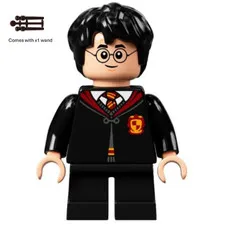LEGO Harry Potter Minifigure hp281 Gryffindor Robe Clasped Wand New