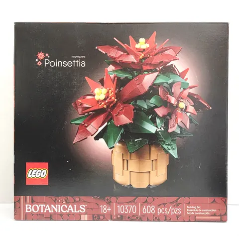 LEGO Poinsettia 10370 NEW Sealed Botanicals Collection Icons Floral Decor Set