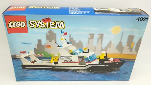 LEGO 4021 Police Patrol MIB NEW Vintage Classic Town Ship Police Boat