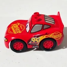 LEGO Duplo Disney Pixar Cars Lightning McQueen Red Race Car 95 Rust-eze 5813