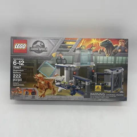 LEGO Jurassic World: Stygimoloch Breakout (75927) 222 Pcs Sealed Damaged Box
