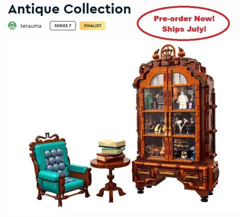 LEGO Antique Cabinet 910061 BDP Series 7 Bricklink NEW ~PRE-SALE FREE Ship July