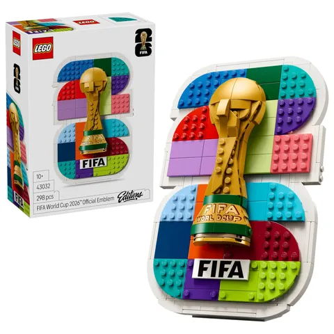 LEGO Editions FIFA World Cup 2026 Official Emblem Set #43032 – 298 Pieces,