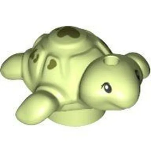 LEGO Friends Baby Turtle Standing Animal Minifigure (Yellowish Green)
