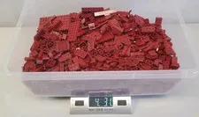 LEGO Dark Red Pieces Bulk Lot 4+ Lbs Bricks Blocks Plates Parts Assorted 
