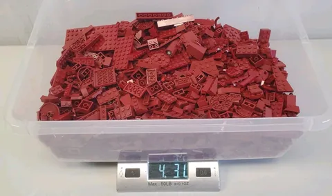 LEGO Dark Red Pieces Bulk Lot 4+ Lbs Bricks Blocks Plates Parts Assorted 