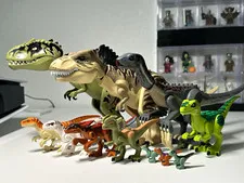 Authentic/Genuine LEGO Giganotosaurus, T-Rex, Therizinosaurus, and more.