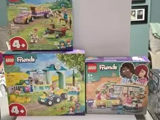 LEGO FRIENDS 42632 41740 42634 Farm Animal Vet Clinic Aliyas Room Horse Trailer