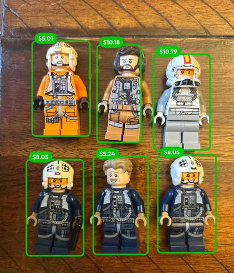 Lego Star Wars Rebel Pilot Lot Of 6 - Value Of $50