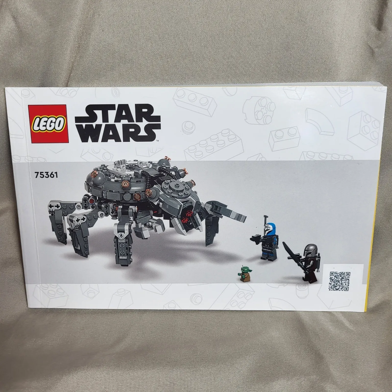 LEGO Star Wars 75361 Spider Tank Instruction Manual The Mandalorian Booklet Only