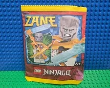 Lego Zane Minifigure Paper Bag Golden Ninja Ninjago 892306 CMF Lot Rare Retired 