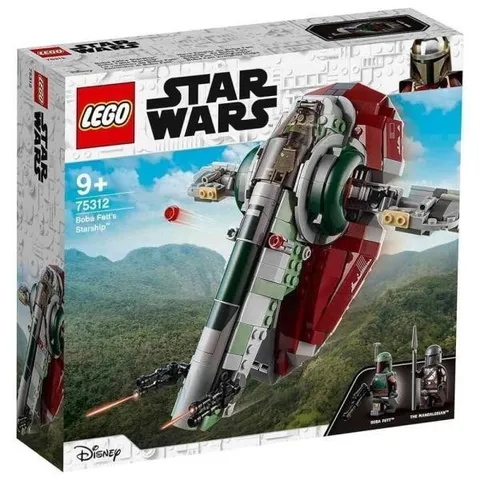 LEGO Star Wars 75312 Boba Fett’s Starship Building Set New