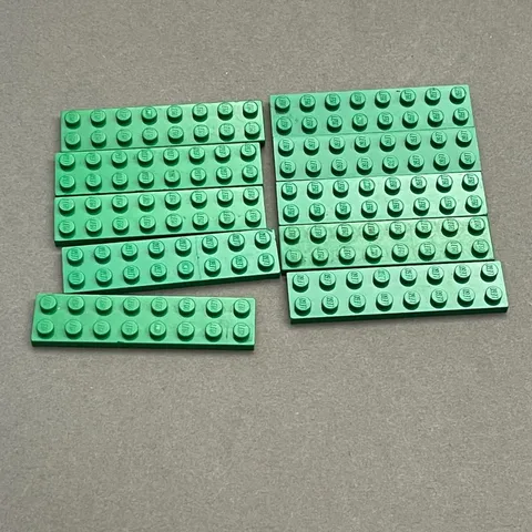 Lego 3034 Green Replacement Parts Pieces Lot of 10