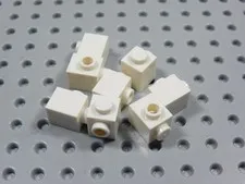 LEGO Lot of 8 White 1x1 Bricks w/ Side Stud BH