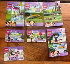 LEGO Friends Manual Only Lot 41024 41022 41020 41021 30102 30103 30105
