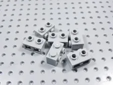 LEGO Lot of 6 Light Bluish Gray 1x2 Bricks w/ 2 Side Studs BB