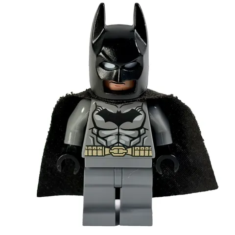 LEGO BATMAN MINIFIG DC Justice League SH0151 Gray Suit Gold Belt Black Mask/Cape