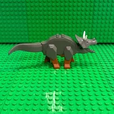 LEGO Triceratops Dinosaur (tricera03) : Dino Island 5955 : 100% Authentic